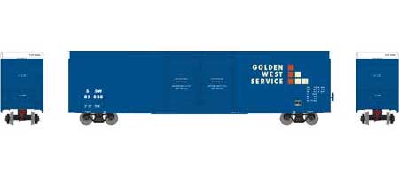 Athearn 90520 HO Scale 60' Hi-Cube Boxcar Double Door Boxcar Golden West SSW 62696