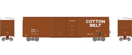 Athearn 90525 HO Scale 60' Hi-Cube Boxcar Double Door Boxcar Cotton Belt SSW 62691
