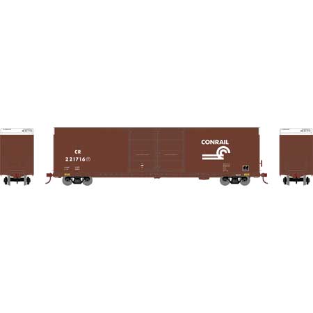 Athearn 90567 HO Scale FMC 60' Double Door Hi-Cube Boxcar Conrail CR 221716