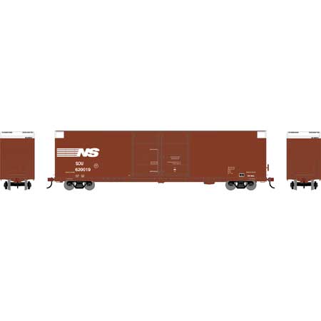 Athearn 90573 HO Scale FMC 60' Double Door Hi-Cube Boxcar Norfolk Southern NS 620019