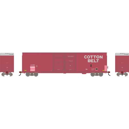 Athearn 90580 HO Scale FMC 60' Double Door Hi-Cube Boxcar Primed for Grime Cotton Belt SSW 62671
