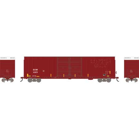 Athearn 90581 HO Scale FMC 60' Double Door Hi-Cube Boxcar Primed for Grime Cotton Belt SSW 62680