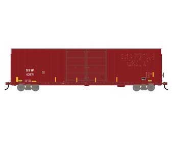 Athearn 90581 HO Scale FMC 60' Double Door Hi-Cube Boxcar Primed for Grime Cotton Belt SSW 62680
