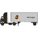 Athearn 91066 HO Scale 2 Axle Freightliner with 28' Trailer UPS