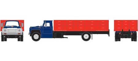 Athearn 91952 HO Scale Ford F-850 Grain Truck Blue