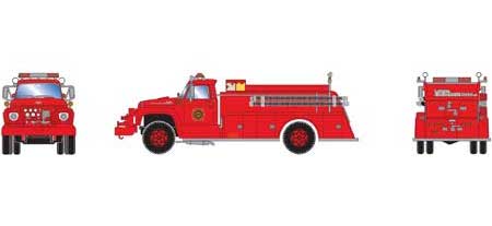 Athearn 92031 HO Scale Orchardville Il Ford F-850 Fire Truck 
