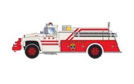 Athearn 92033 HO Scale Washington DC Ford F-850 Fire Truck 