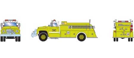 Athearn 92035 HO Scale Detroit Ford F-850 Fire Truck 