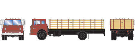 Athearn 92049 HO Scale Ford C Stake Bed Red