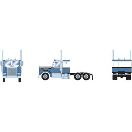 Athearn 92655 HO Scale Kenworth Tractor Blue and WhiteAthearn 92655 HO Scale Kenworth Tractor Blue and White