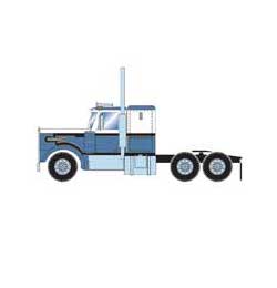 Athearn 92655 HO Scale Kenworth Tractor Blue and WhiteAthearn 92655 HO Scale Kenworth Tractor Blue and White