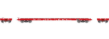 Athearn 92672 HO Scale 60' Flatcar Santa Fe ATSF 95373