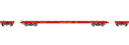 Athearn 92685 HO Scale 60' Flatcar Delaware and Hudson D&H 16144