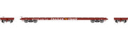 Athearn 92692 HO Scale 60' Flatcar Trailer Train Brown TT 97076