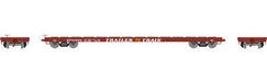 Athearn 92692 HO Scale 60' Flatcar Trailer Train Brown TT 97076