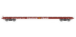 Athearn 92692 HO Scale 60' Flatcar Trailer Train Brown TT 97076