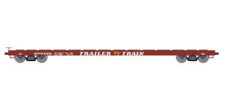 Athearn 92692 HO Scale 60' Flatcar Trailer Train Brown TT 97076
