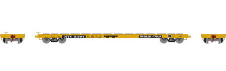Athearn 92693 HO Scale 60' Flatcar Trailer Train TTX 91994