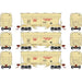 Athearn 93465 HO Scale ACF 2970 2 Bay Covered Hopper Winchester Western W&W 3 Pack