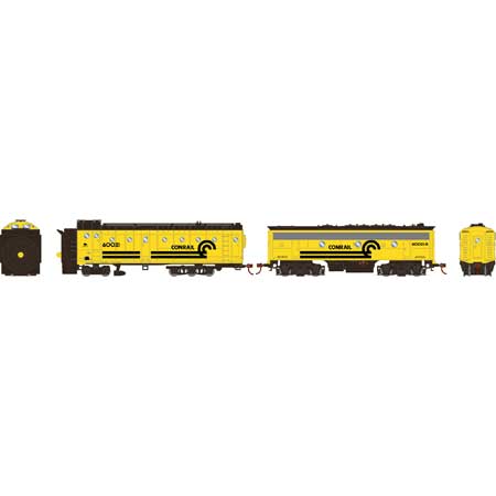 Athearn 93826 HO Scale Rotary Snowplow with F7B Diesel Conrail CR 60021/60021-B
