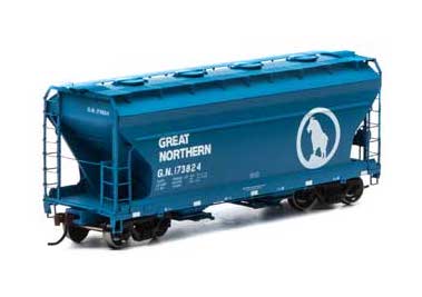 Athearn 93925 HO Scale ACF 2970 Covered Hopper Great Northern GN 173824 