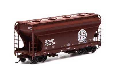 Athearn 93981 HO Scale ACF 2970 Covered Hopper BNSF 406200 