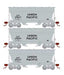 Athearn 93998 HO Scale ACF 2970 Covered Hopper Union Pacific UP 3 Pack