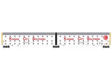 Athearn 96187 HO Scale Auto-Max Auto Carrier Kansas City Southern KCS 8140 - Like New USED
