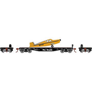 Athearn 96448 HO Scale 40' Flatcar with Plane Rio Grande D&RGW 23030