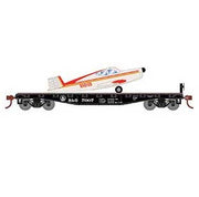 Athearn 96452 HO Scale 40' Flatcar with Plane Baltimore & Ohio B&O 7007