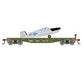 Athearn 96454 HO Scale 40' Flatcar with Air Force Plane DODX 7003