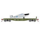 Athearn 96455 HO Scale 40' Flatcar with Air Force Plane DODX 7017