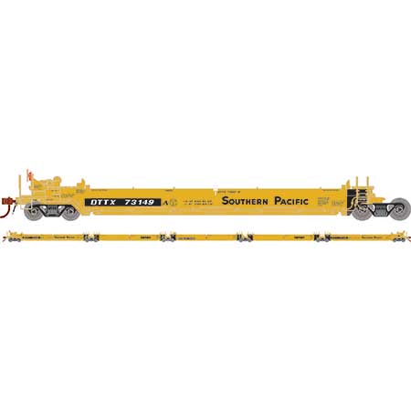 Athearn 98925 HO Scale Maxi I 5 Unit Well Car Trailer Train / Southern Pacific DTTX 73149