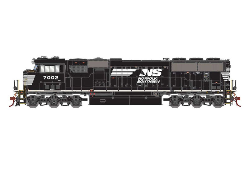 Athearn G65196 HO Scale SD60E Norfolk Southern NS 7002 DC