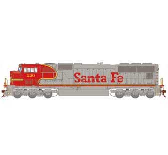 Athearn G71228 HO EMD SD75M Santa Fe ATSF 220 DCC & Sound — White Rose ...