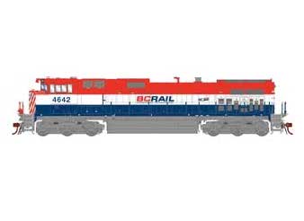 Athearn Genesis 2.0 G31504 HO Scale Dash 9-44CWL BC RAIL BCOL 4642