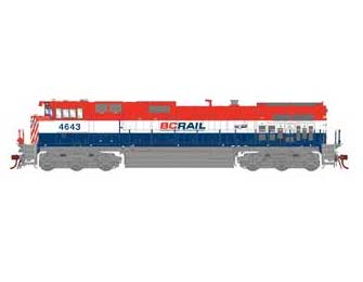 Athearn Genesis 2.0 G31505 HO Scale Dash 9-44CWL BC RAIL BCOL 4643