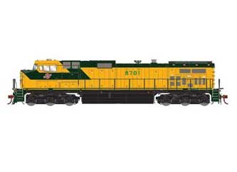 Athearn Genesis 2.0 G31520 HO Scale Dash 9-44CW Chicago NorthWestern CNW 8701