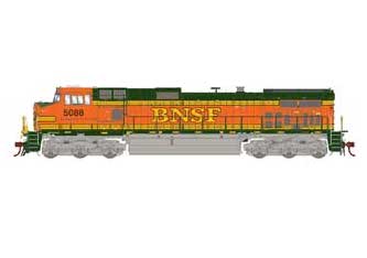 Athearn Genesis 2.0 G31615 HO Scale Dash 9-44CW H2 BNSF 5088 DCC Sound