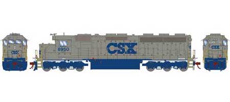 Athearn Genesis 86119 HO Scale EMD SD45-2 Stealth Grey CSX 8950