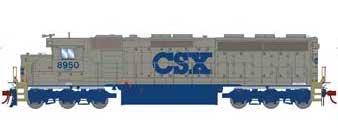 Athearn Genesis 86119 HO Scale EMD SD45-2 Stealth Grey CSX 8950