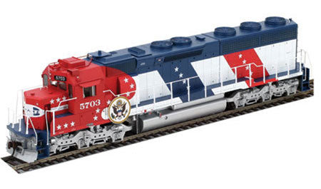Athearn Genesis 86100 HO Scale EMD SD45-2 Santa Fe Bicentennial ATSF 5703