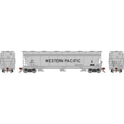 Athearn Genesis G15440 HO Scale ACF 4600 3 Bay Covered Hopper Western Pacific WP11974