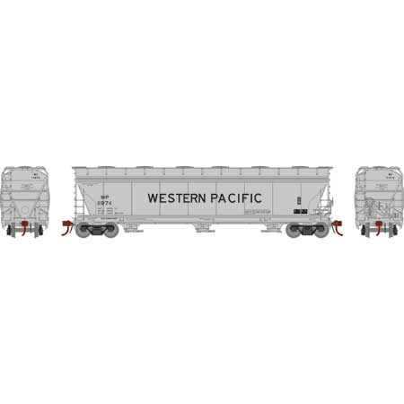 Athearn Genesis G15440 HO Scale ACF 4600 3 Bay Covered Hopper Western Pacific WP11974