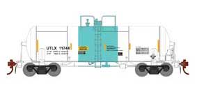 Athearn Genesis G17886 HO Scale 13,000 Gallon Acid Tank Car White and Green UTLX 11744