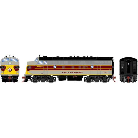 Athearn Genesis G19355 HO Scale F7A Erie Lackawanna Freight EL 7121