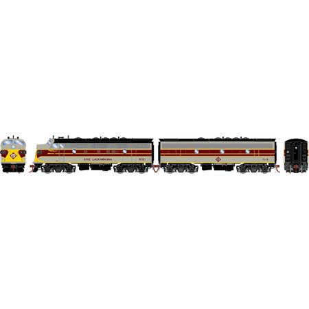 Athearn Genesis G19358 HO Scale F7A/F7B Erie Lackawanna Freight EL 6321/7133
