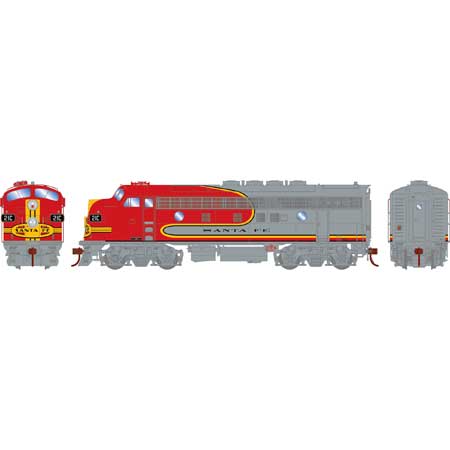 Athearn Genesis G19359 HO Scale F7A Santa Fe Warbonnet ATSF 21C