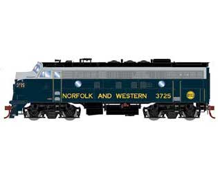Athearn Genesis G19366 HO Scale F7A Norfolk and Western (Ex-Wabash) NW 3725