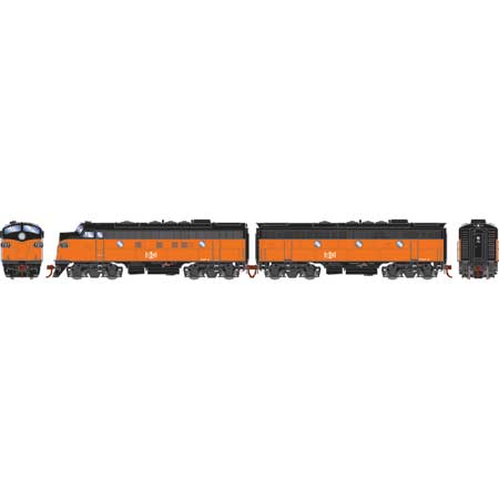 Athearn Genesis G19551 HO Scale F7A/F7B Bessemer & Lake Erie B&LE 727A/721B DCC Sound DCC Sound